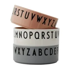 Design Letters Breakfast Dinner Lunch Kulho 3-pakkaus