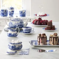 Spode Blue Italian -kakkuvati, Kaksikerroksinen -Ekelund Linneväveri Kauppa 37763 01 05 5f1205779b