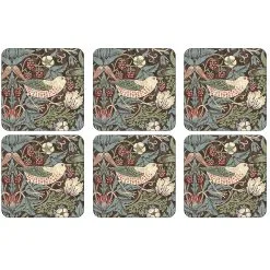 Pimpernel Strawberry Thief -lasinalunen 6 Kpl Pakkaus