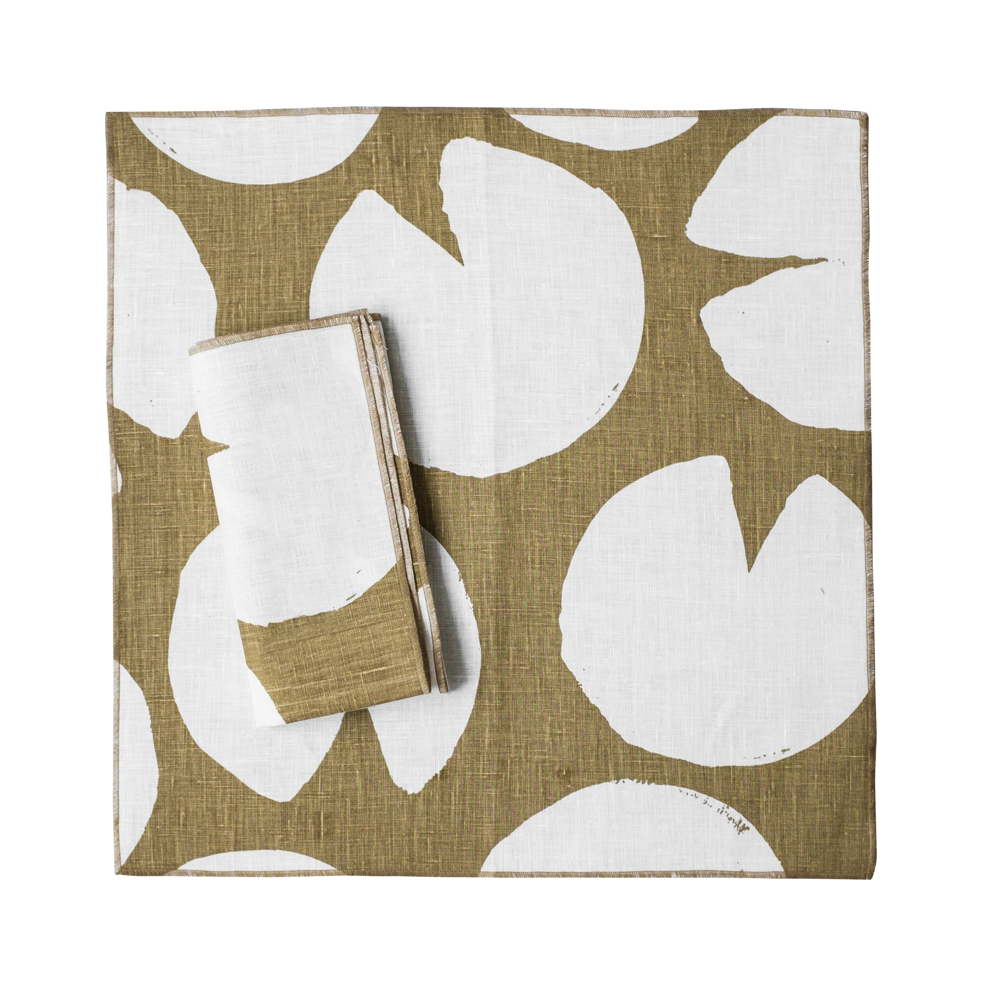 Fine Little Day Water Lilies -pellavalautasliina, 2-pakkaus 3 Fine Little Day Water Lilies -pellavalautasliina, 2-pakkaus