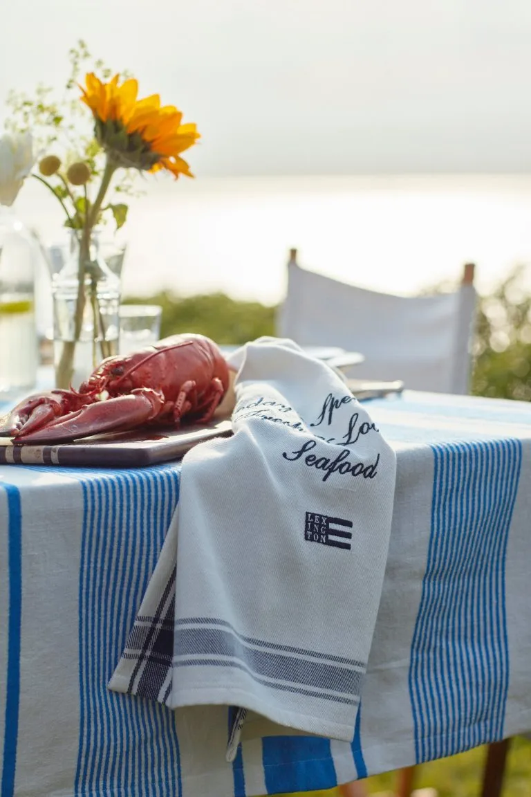 Lexington Striped Linen Cotton -pöytäliina 150 X 250 Cm 6 Lexington Striped Linen Cotton -pöytäliina 150 X 250 Cm - Image 4