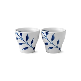 Royal Copenhagen Blue Fluted Mega Blå Munakuppi 2 Kpl 3 Royal Copenhagen Blue Fluted Mega Blå Munakuppi 2 Kpl