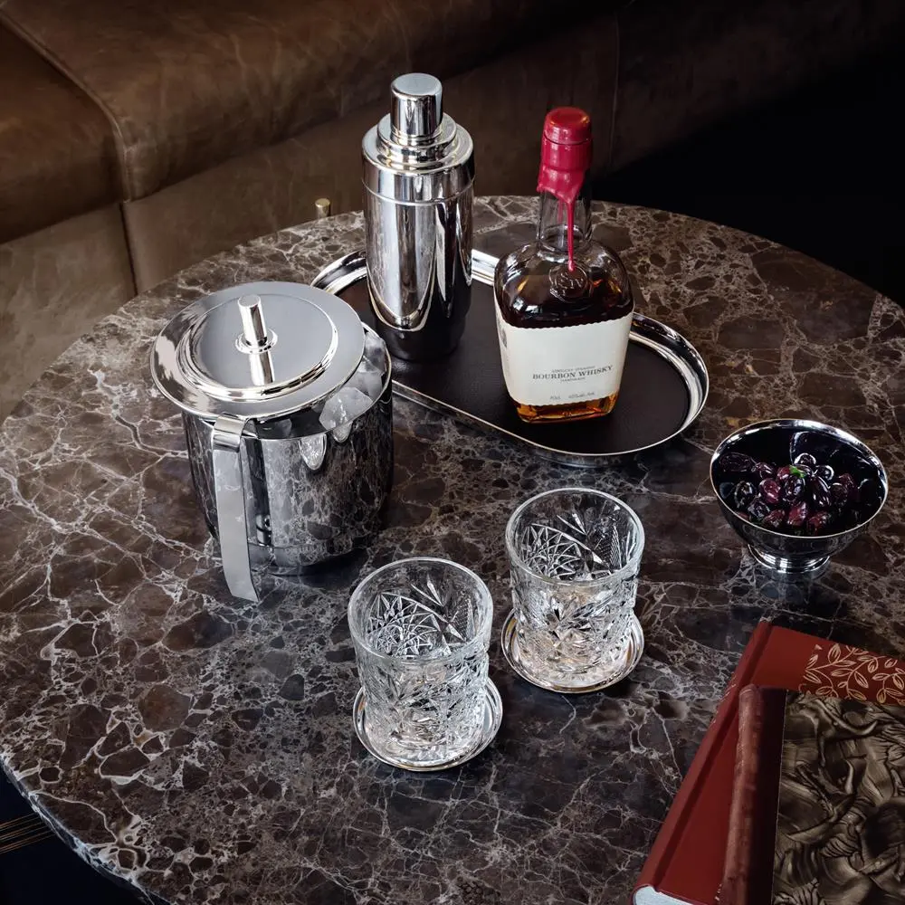 Georg Jensen Manhattan Jääpala-astia Ja Pihdit 5 Georg Jensen Manhattan Jääpala-astia Ja Pihdit - Image 4